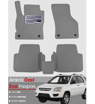KİA SPORTAGE (2004-2010) Uyumlu EVA Paspas Tam Set–Araca Özel,Kolay Montaj,Su Geçirmez
