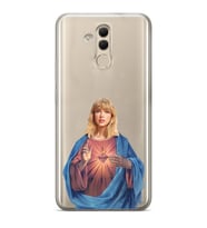Huawei Mate 20 Lite Uyumlu Taylor Swift Desenli Şeffaf Telefon Kılıfı