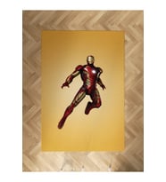 MEKTA HOME BEBEK VE ÇOCUK ODASI Iron Man Desenli Halı