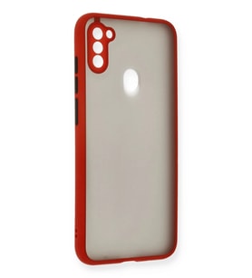 Galaxy A11 Kılıf Montreal Silikon Kapak - Kırmızı