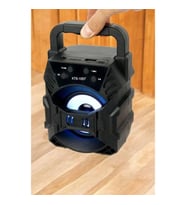 Mey İthalat® Işıklı Bluetooth Hoparlör Müzik ve Renkli Işık Taşınabiilir