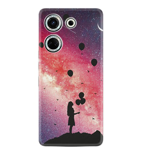 Camon 20 Kılıf Resimli Desenli Baskılı Silikon Flowers Cat 2 1349