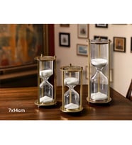 Periboia Dekoratif Cam Kum Saati 7x14 cm (Çok Renkli)