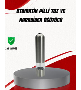 Işıklı Pilli Baharat Değirmeni Taze Pratik Öğütme