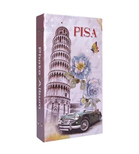 300'lük 10x15cm. Pisa Kulesi Desenli Fotoğraf Albümü