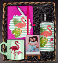 eJOYA Kişiye Özel Şirin Flamingo Tasarım Fotoğraflı Hediye Kutusu 110181