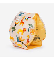 Nabaiji Çocuk Yüzücü Kolluğu - 11 / 30 Kg - Bej / "Savan" Baskılı Hayvanlar Alemi (Sarı-Kırmızı-Turuncu)