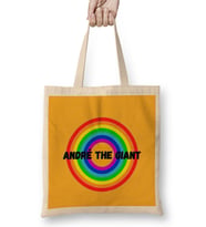 André the Giant- Vintage Retro Rainbow Style Warriors Design Wrestlers-Gift Bez Çanta Uzun Saplı
