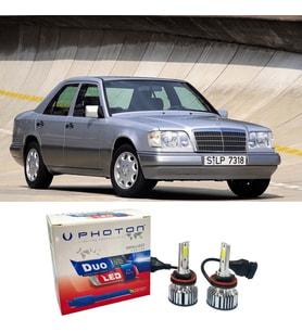 Mercedes E W124 Led Xenon Uzun + Kısa Far Ampulü H4 Duo Yeni Seri Beyaz