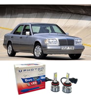 Mercedes E W124 Led Xenon Uzun + Kısa Far Ampulü H4 Duo Yeni Seri Beyaz