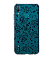 Huawei P Smart 2019  Kamera korumalı Kapak Nostalji Desen Tasarımlı  Şeffaf Kılıf