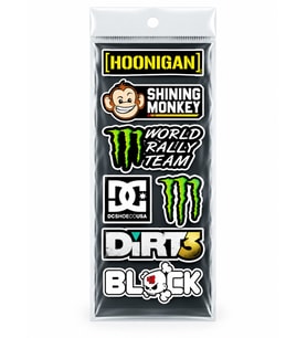 Motosiklet Sponsor Sticker Etiket Seti Fosforlu Folyo Kask Grenaj Model 3