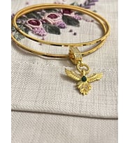 Melek Model Charm 2 Adet Ajda 925 Ayar Gümüş Ajda Bilezik