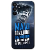 Galaxy A15 Kılıf HD Desen Baskılı Kılıf - Bozkurt Atatürk