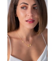 Kişiye Özel 925 Ayar Gümüş Uçak Dünya Kolye (Gold)