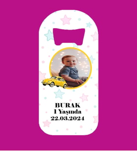 Kişiye Özel Vosvos Resimli Gökyüzü Magnet Açacak