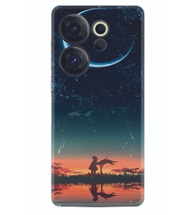 Camon 20 Premier 5g Kılıf Silikon Desen Özel Seri Ay Ve Kız 1720