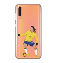 Samsung Galaxy A50 - A30S - A50S Uyumlu Ronaldinho Tasarımlı Şeffaf Telefon Kılıfı
