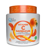 Qlife Vitamin C Sambucus Gummies 60 Çiğnenebilir Tablet