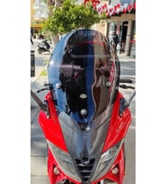 MOTOCAM Gilera Nexus 500 Ön Cam 2004-2008 Model 58cm Siyah Renkli 4mm