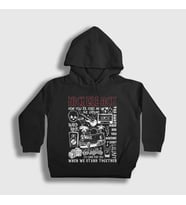 Presmono Unisex Çocuk Siyah Hard Rock Nickelback Kapüşonlu Sweatshirt 537932tt