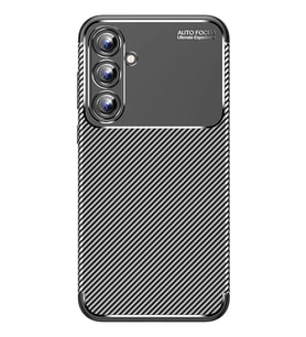 Newface Samsung Galaxy A15 4G Kılıf Auto Focus Karbon Kapak - Siyah