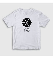 Presmono Unisex Çocuk Beyaz Logo Exo T-Shirt 61478tt (Beyaz)