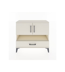 Arges Şifonyer 3 Raflı Tek Çekmeceli 2 Kapaklı 88x30x80 Aytaşı-Aytaşı