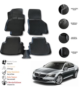 Skoda Super B 2020 3D Havuzlu Paspas OTL