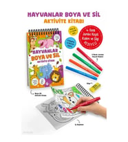 Hayvanlar – Boya ve Sil Aktivite Kitabı