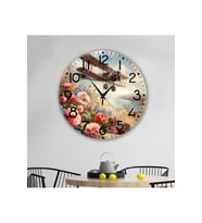 bilge Tasarım Retro Duvar Saati 35 x 35 CM (Karışık)