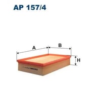 FILTRON AP1574 Hava Filtresi 7E0129620 7H0129620