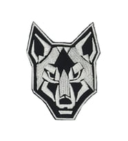 Single Sword Nakış Patch - Kurt Peç SİYAH-BEYAZ