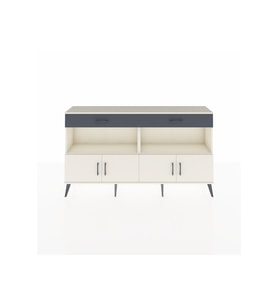 Arges Konsol 2 Raflı 2 Çekmeceli 4 Kapaklı 176x30x99 Aytaşı-Aytaşı/Antrasit