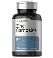 Horbäach Zinc Carnosine Supplement 84mg 150 Quick-Release Capsul Non-GMO Gluten Free.