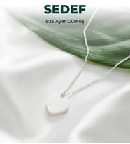 Luxtone Sertifikalı Sedef Kalpli 925 Ayar Gümüş Kolye Kadın Takı LX0891KL