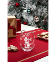 New Year Yılbaşı Snowflake Meşrubat Bardağı 590 Ml