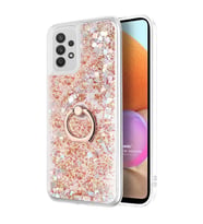 Microsonic Samsung Galaxy A32 4G Kılıf Glitter Liquid Holder Gold