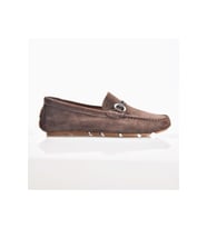 Fosco 8723 Erkek Yazlık Hakiki Deri Loafer Ayakkabı (Süet Kahve)
