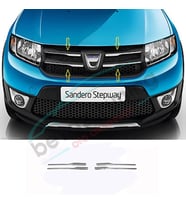 Dacia Sandero Ön Panjur Kromu Nikelaj 2013 Sonrası