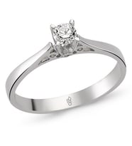 Romeo Pırlanta 0.19 Ct Tektaş Yüzük RMY303 (Çok Renkli)