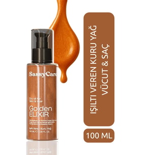 Kuru Yağ Golden Elixir Cilt, Saç ve Vücut İçin Işıltı Veren Besleyici Bakım Yağı 100 ml
