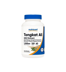 Tongkat Ali 200:1 Extract with Tribulus Terrestis Bioperine & Black Pepper Extract 1,000 mg 120 Caps