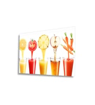 Miyrem Glasses Collection -A1^#  Meyveler Cam Tablo (Çok Renkli)