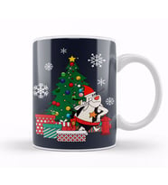 Deputy Dawg Around The Christmas Tree Kupa Bardak Porselen