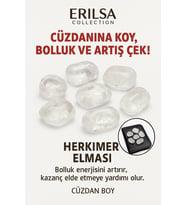 Sertifikalı Cüzdan Boy Herkimer Elması Taşı - Berraklık ve Netlik Hissi Kazandırır (Çok Renkli)