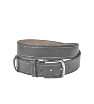 DeepSEA Erkek Siyah 4 cm Yanları Dikişli Suni Deri Kemer 2402641