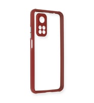 Xiaomi Mi 10t Pro Kılıf Miami Şeffaf Silikon - Fuşya