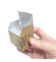 Kraft Mini Hediye Kutusu 5,5x4x4 cm 100 Adet (Kahverengi Açık)