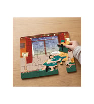 Büyükanne ve Torun Tasarımlı 24 Parça Ahşap Çocuk Puzzle MPK0242